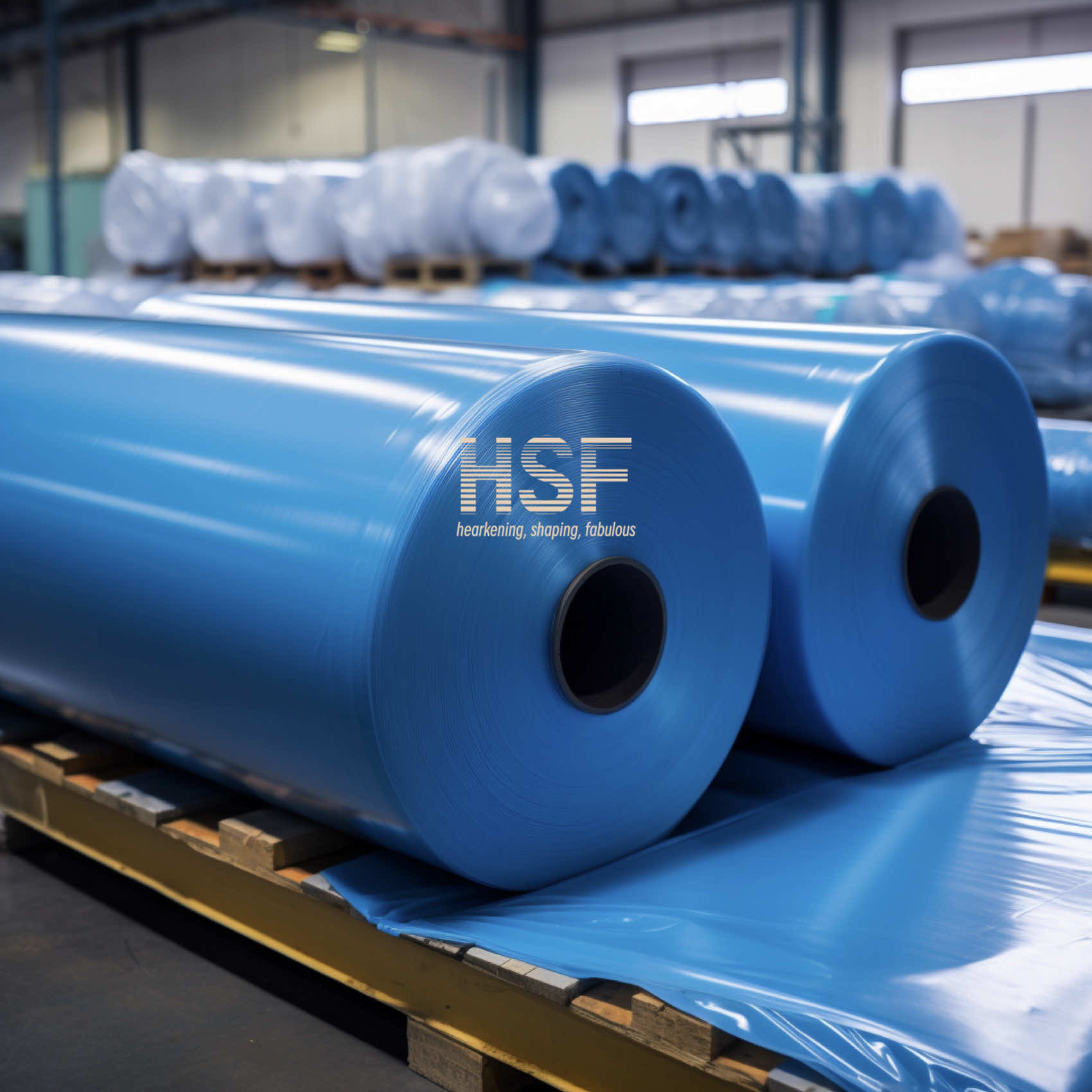 Poly Blue Opaque Blue 40uM High Density Poly Film Electrical Insulation